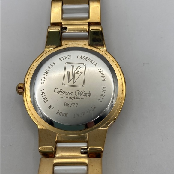 Victoria Wieck Ceramic Crystal Watch White 7-8”L Casual Evening Adjustable main image 5